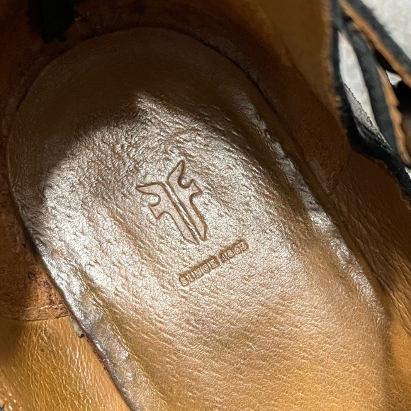 FRYE Ray Deco Fashion Leather Booties / Ankle Boots Women’s 9.5 - Picture 4 of 12